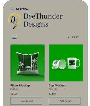 UI/UX designs
